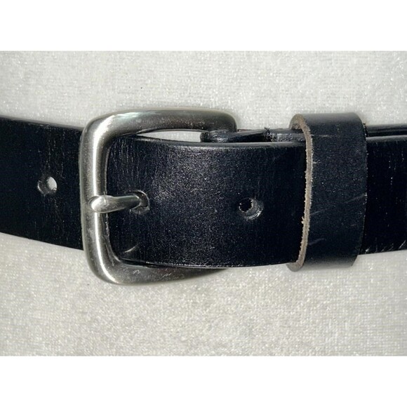 Amiee Lynn VTG Genuine Leather Black Belt w/Beads SZ M Western Boho Chic Gothic main image 7